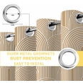thumbnail image 6 of Khaki Boho Blackout Curtains for Bedroom/Living Room, Thermal Insulated Kitchen Curtains, Middle Century Modern Abstract Art Grommet Darkening Window Treatment Drapes 52"x72"x2, 6 of 8