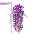 thumbnail image 6 of Artificial Hanging Morning Glory Flowers for Outdoor Decor UV Resistant Fake Hanging Plant Wall Basket Faux Vine Plant for Porch Patio Balcony Garden Farmhouse Planter Decor Yellow 75cm Rod, 6 of 6