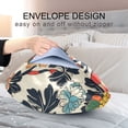thumbnail image 4 of Yayeee Pillowcase Standard Size Set of 2 Satin Wrinkle Resistant Envelope Pillow Case, Red Flowers Pattern, 4 of 8