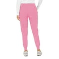 thumbnail image 4 of MED COUTURE Women's Moisture-Wicking Peaches Seamed Jogger, Color: Taffy Pink, Size: XS Petite (8721P-TFPK-XS), 4 of 5