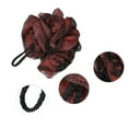 thumbnail image 3 of Unique Bargains 1 Pc Bath Shower Loofah Sponge Body Puffs for Bathroom Shower 4.13"x5.12" Red, 3 of 6