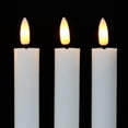 thumbnail image 1 of Juego de 2 velas LED cónicas | Llama parpadeante | Cera auténtica color crema | Velas eléctricas | Velas LED cónicas con función de temporizador | Velas con batería y función de, 1 of 1