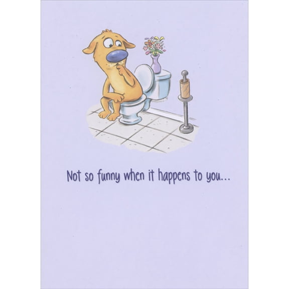 Designer Greetings Dog and Empty Toilet Paper Roll: When it Happens to You Humorous / Funny Father's Day Card for Husband
