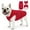 Red, variant on TSYKHAIA Dog Winter Coat - Warm Fleece Lined Dog Snow Jacket with Reflective Stripes & Pockets, Water-resistant Cold Weather Vest for Small Medium Dogs
