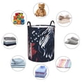 thumbnail image 4 of Lsque Bulldog with Forest Flag Pattern Laundry Hamper Basket, Tall Woven Rope Hamper Basket for Clothes, Lightweight Storage Basket, Collapsible Waterproof-Small, 4 of 6