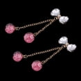 thumbnail image 3 of 1 par borla arco encantos botones de diamantes de imitación cristal adorno rosa Sunnimix Botones de adornos de cristal, 3 of 8