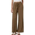 thumbnail image 6 of Tnhcen Women's Comfy Drawstring Wide Leg Pants – Lightweight Trousers Elastic Waistband Casual Loose Straight Leg Pockets S-3XL for Relaxed Style & All-Day Comfort, 6 of 9