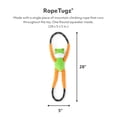thumbnail image 2 of Juguete de Cuerda para Perros ZippyPaws RopeTugz Rana Duradera con Sonido Chirriante, 2 of 8