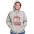thumbnail image 4 of Ohio Retro Buckeye State Pride Emblem Unisex Fleece Graphic Zip Up Hoodie Brisco Brands 2X, 4 of 5