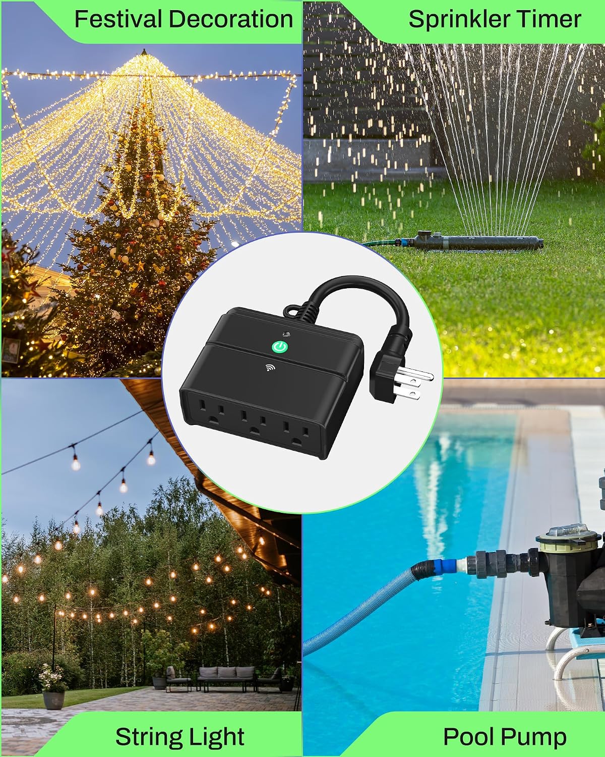 BN-LINK Smart WiFi Outdoor Outlet with Timer and Voice Control photo 8
