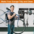 thumbnail image 4 of Zikopomi Bike Rack Garage Wall Mount Metal Bike Hanger, Black, 4 of 6