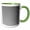 Green/White, variant on 3drose, Stripe Pattern Background - Gradient Abstract Vector Design, 11oz Mug