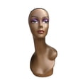 thumbnail image 2 of Female Mannequin Head with Shoulder Height 48cm Practical Hat Display Stand Accessories for Display Making, Styling, Glasses,Necklace Style B, 2 of 8
