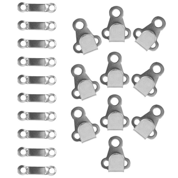 FOMIYES 10Sets Durable Buckle Pants Hooks for Waist Sewing Hooks and Eye Closures Metal