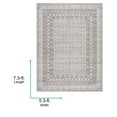 thumbnail image 4 of Livabliss x Our PNW Home Rainier Cottage Border Washable Area Rug, 5'3" x 7'3", Tan, 4 of 11