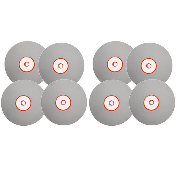 8Pcs Diamond Polishing Disc 600 800 1200 3000 Grit 6Inch Flat Lap Grinding Wheel Lapping Grinding Disc Tool
