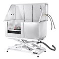 thumbnail image 6 of KFFKFF 50" Pet Bathing Station, Height Adjustable Electric Pet Grooming Tub, 330lbs Load Capacity Dog Washing Station for Home with Sliding Left Door, Faucet, Sprayer and Drain Kit, 6 of 10