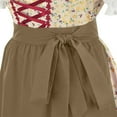 thumbnail image 5 of TFEOQRY Women's Dirndl Dress' Accessory Tie Apron Oktoberfest Carnival Party Outfit Khaki, 5 of 9