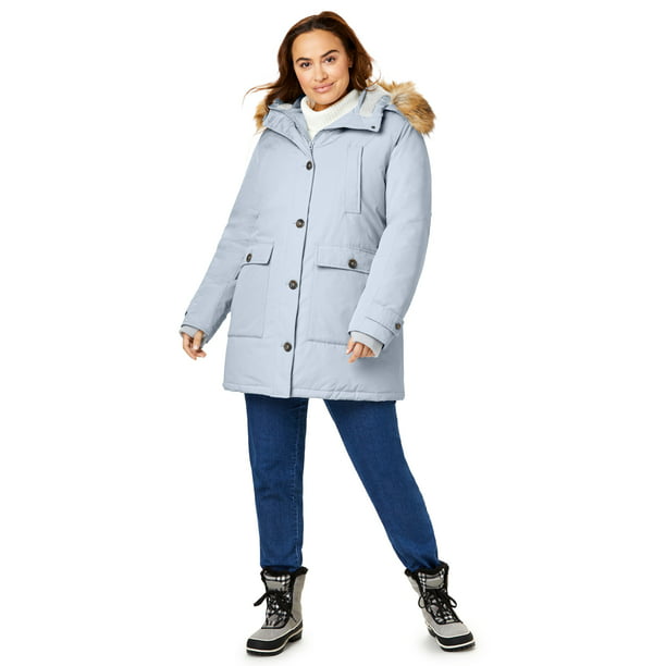 Woman Within - Woman Within Women's Plus Size The Arctic Parka Coat - L ...