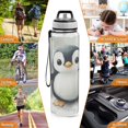 thumbnail image 7 of Sports Water Bottle 1000ML Tritan Food Grade Clear Water Bottle Fitness Outdoor Sports Bike Super Cute Cartoon Penguins, 7 of 7