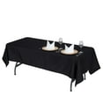thumbnail image 6 of Efavormart 60x102" Seamless Premium BLACK 200 GSM Linens Polyester Rectangle Tablecloth Commercial Grade For Wedding Banquet Restaurant, 6 of 10