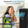 thumbnail image 5 of HomCom 19.2L 441 sq. ft. Portable Dehumidifier in Black - Sleep Mode, 5 of 8