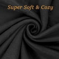 thumbnail image 2 of Solid Color 80"L x 60"W Fleece Throw Blanket for Fall, Winter, Spring, Summer, Men, Women, Homeless, Charity Donation Drives in Black, 2 of 4