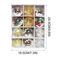 thumbnail image 4 of Christmas Ball Ornaments, Christmas Tree Decorations, Holiday Party Hanging Ornaments, Durable PVC Material, Multiple Styles for Home and Event Decor, 4 of 5