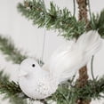 thumbnail image 4 of Simulated Foam Feather Bird White Birds Figurines Christmas Tree Pendant Decor, 4 of 7
