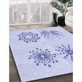 thumbnail image 3 of Ahgly Company Tapis d'Intérieur Lavables en Machine Rectangle Bleu Lavande Transitionnel, 2' x 3', 3 of 7