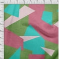 thumbnail image 4 of oneOone Cotton Poplin Twill Green Fabric Geometric Abstract Random Shapes Fabric For Sewing Printed Craft Fabric By The Yard 56 Inch Wide, 4 of 4