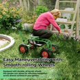 thumbnail image 7 of Yeshouse Heavy-Duty Rolling Garden Cart with Swivel Seat & Tool Tray – Ergonomic 360° Mobile Gardening Stool for Planting, Weeding, 7 of 7