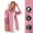 Pink, variant on Womens Rain Jacket with Hood Lightweight Waterproof Windproof Breathable Full Zip Packable Outerwear Casual Hiking Travel Coat