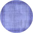 thumbnail image 1 of Ahgly Company Machine Washable Indoor Round Persian Blue Traditional Area Rugs, 8' Round, 1 of 4