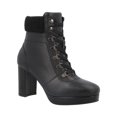 thumbnail image 1 of Botas Mujer Flexi Piel Vestir Suela Baja Ajustable Cordones Comodo Ligero negro 22.5 Flexi 118910, 1 of 4