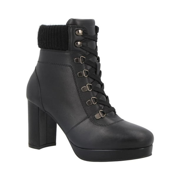 Botas Mujer Flexi Piel Vestir Suela Baja Ajustable Cordones Comodo Ligero negro 23.5 Flexi 118910