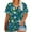 Deep Blue, variant on Plus Size Women's Tops Short Sleeve Casual Under 10$ 4X Loose Blouse