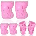thumbnail image 1 of Ensemble de Protection Genouillères Coudières Protège-Poignets 3 en 1 Ensemble de Protection pour Enfants 6 Pcs, 1 of 4