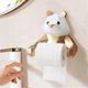 thumbnail image 2 of 1 Set Toilet Tissue Holder Wall Mounted Self Adhesive Resin Hanging Panda Pattern Roll Paper Dispenser Rack for Home, 2 of 5