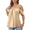 Khaki, variant on Plus Size Cold Shoulder Tops Women Trendy Short Sleeve Round Neck Tunic Tees Summer Dressy Casual Soft Solid Color Beach Vacation Blouses