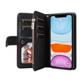 thumbnail image 4 of Compatible with iPhone 11 Wallet Case with Card Slots PU Leather Zipper Flip Folio Cover, 4 of 5