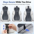 thumbnail image 3 of QUTOOL Car Lumbar Support Pillow with Headrest, One-Piece Full Back Memory Foam Cushion, S-Curve Support for Cars SUVs Trucks, 3 of 10