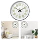 thumbnail image 1 of Reloj de pared de 12 para dormitorio reloj de pared moderno y elegante Soledad decorativo con pilas Plata, 1 of 8