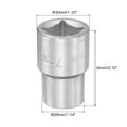 thumbnail image 2 of Uxcell 3/4 Inch Square Drive 12 Point 17mm Standard Impact Socket Alloy Steel, 2 of 5