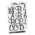 Wilton Sticko XL Black Poster Script Alphabet Stickers, 71 Piece