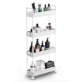 thumbnail image 3 of Household Floor Storage Rack Living Room Bedroom Storage Trolley Movable Multi-layer Kitchen Gap Storage Rack, 3 of 5