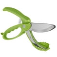 thumbnail image 2 of Salad Scissors with Double Blade Washable Salad Chopper Scissor Reusable Salad Cutting Tool Multifunctional Food Cutter Scissors Heavy Duty Vegetable Scissors Cutter Portable for Kitchen, 2 of 10