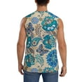 thumbnail image 4 of Fotbe Men's Vintage Floral Butterflies Print Men's Sleeveless Muscle Tank Tops Casual T-Shirts for Gym Workout Beach-XX-Large, 4 of 8