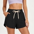 thumbnail image 2 of HAPIMO Women's Shorts With Pockets Stylish Look For Modern Fashion Needs For Various Types Style Black L, 2 of 9