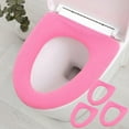 thumbnail image 1 of Cojín Universal para Asiento de Inodoro, Tejido, Lavable en Verano, Forma O, Rosa, 1 of 6